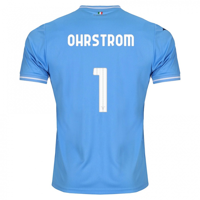 Męski Stephanie Ohrstrom #1 Niebieski Domowa Koszulka 2023/24 Koszulki Klubowe