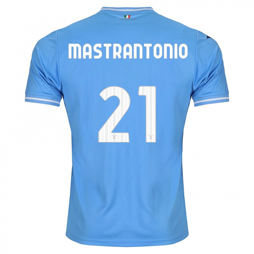 Męski Ella Mastrantonio #21 Niebieski Domowa Koszulka 2023/24 Koszulki Klubowe