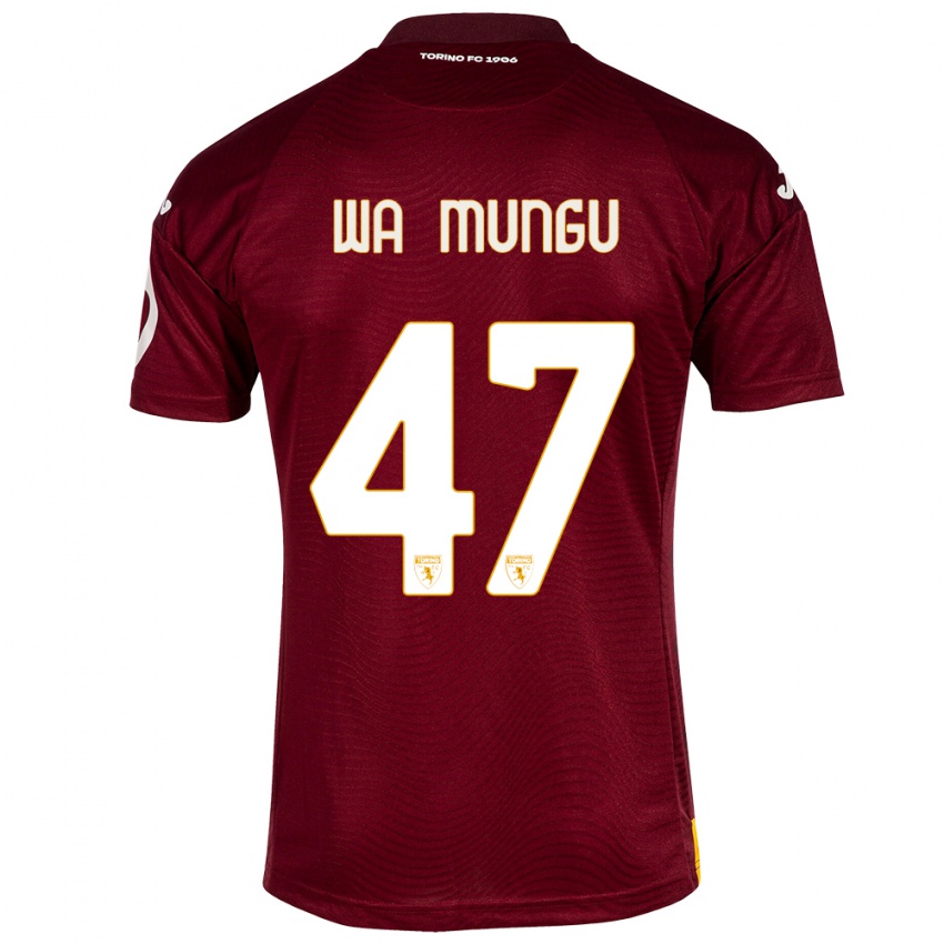 Męski Vimoj Muntu Wa Mungu #47 Ciemno Czerwony Domowa Koszulka 2023/24 Koszulki Klubowe