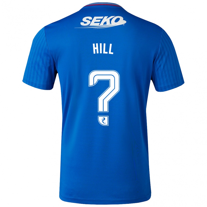 Męski Katherine Hill #0 Niebieski Domowa Koszulka 2023/24 Koszulki Klubowe