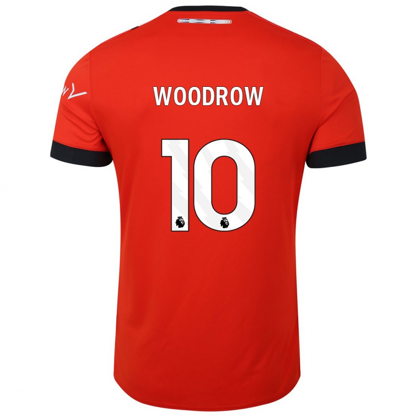 Męski Cauley Woodrow #10 Czerwony Domowa Koszulka 2023/24 Koszulki Klubowe