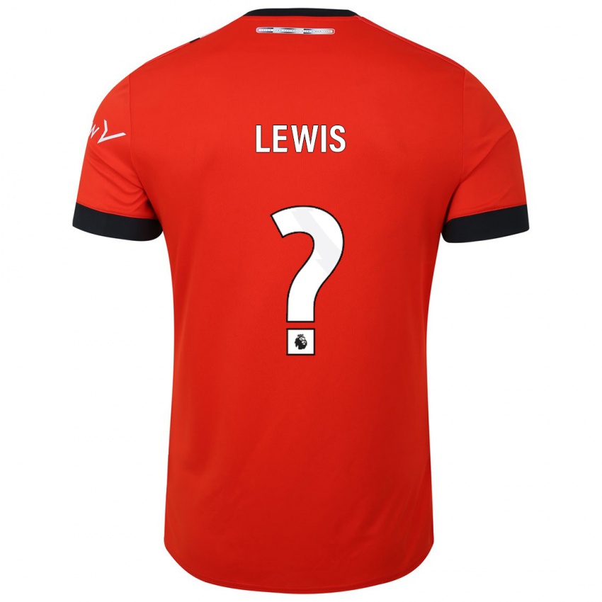Męski Millar Matthews-Lewis #0 Czerwony Domowa Koszulka 2023/24 Koszulki Klubowe