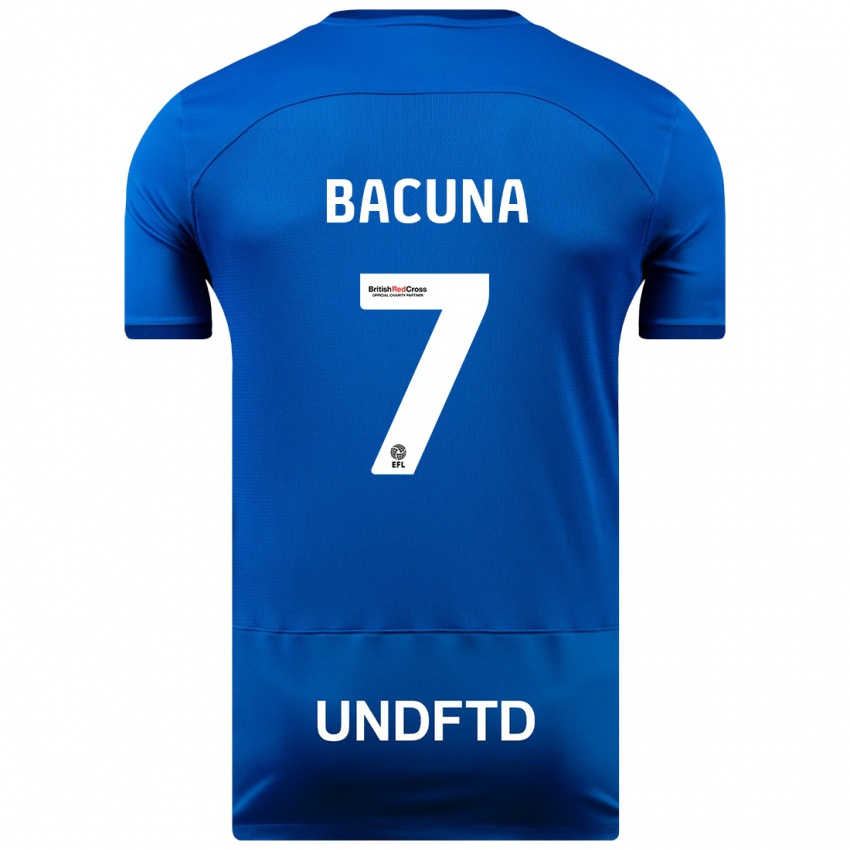 Męski Juninho Bacuna #7 Niebieski Domowa Koszulka 2023/24 Koszulki Klubowe