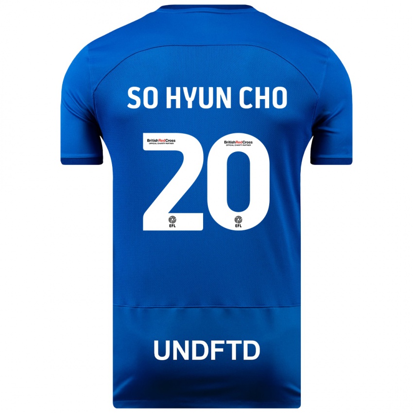 Męski Cho So-Hyun #20 Niebieski Domowa Koszulka 2023/24 Koszulki Klubowe