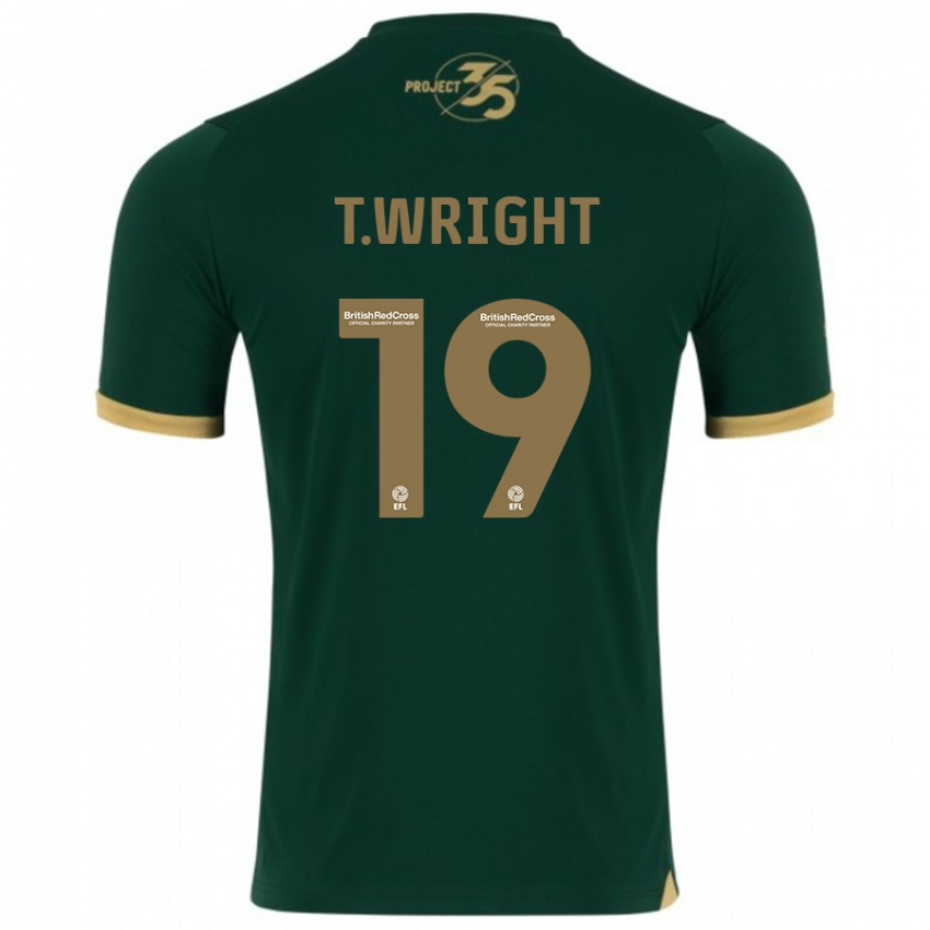 Męski Tyreik Wright #19 Zielony Domowa Koszulka 2023/24 Koszulki Klubowe