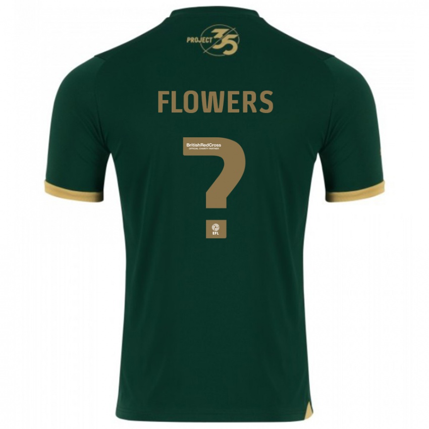 Męski Lewis Flowers #0 Zielony Domowa Koszulka 2023/24 Koszulki Klubowe