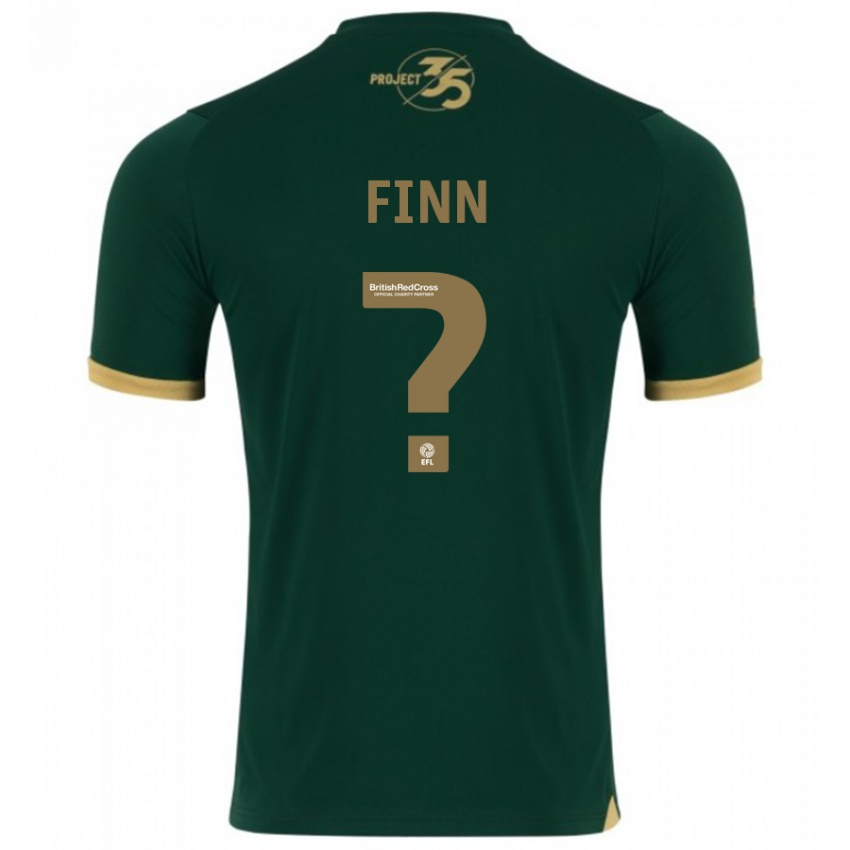 Męski Tegan Finn #0 Zielony Domowa Koszulka 2023/24 Koszulki Klubowe