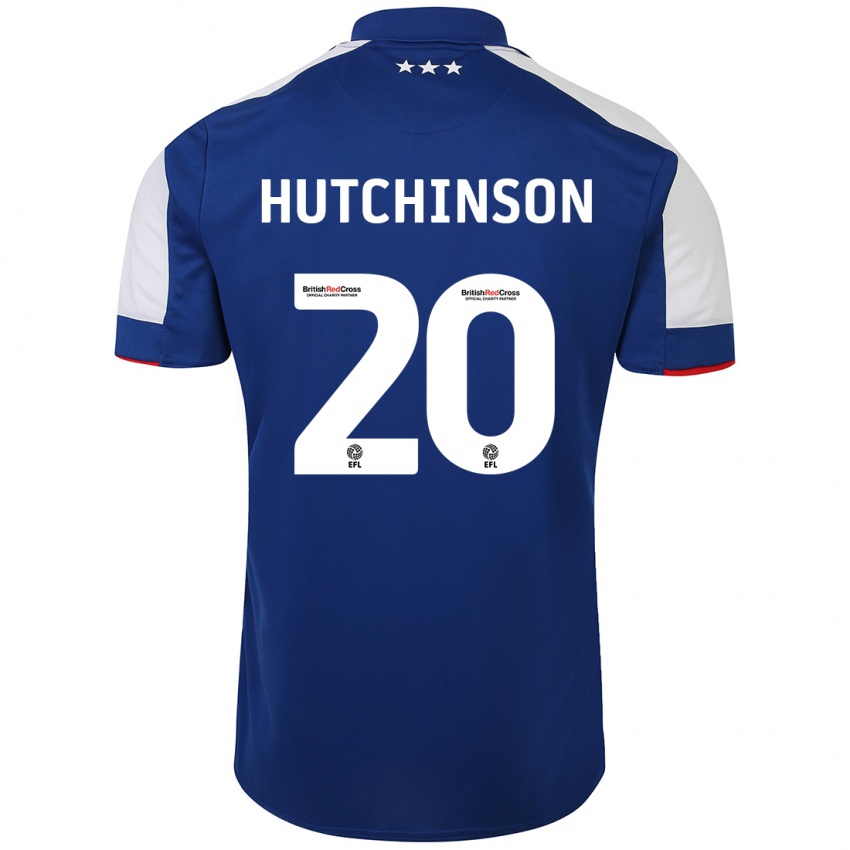 Męski Omari Hutchinson #20 Niebieski Domowa Koszulka 2023/24 Koszulki Klubowe