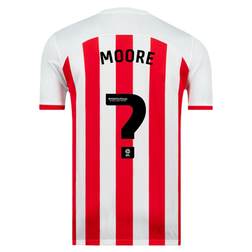 Męski Ethan Moore #0 Biały Domowa Koszulka 2023/24 Koszulki Klubowe