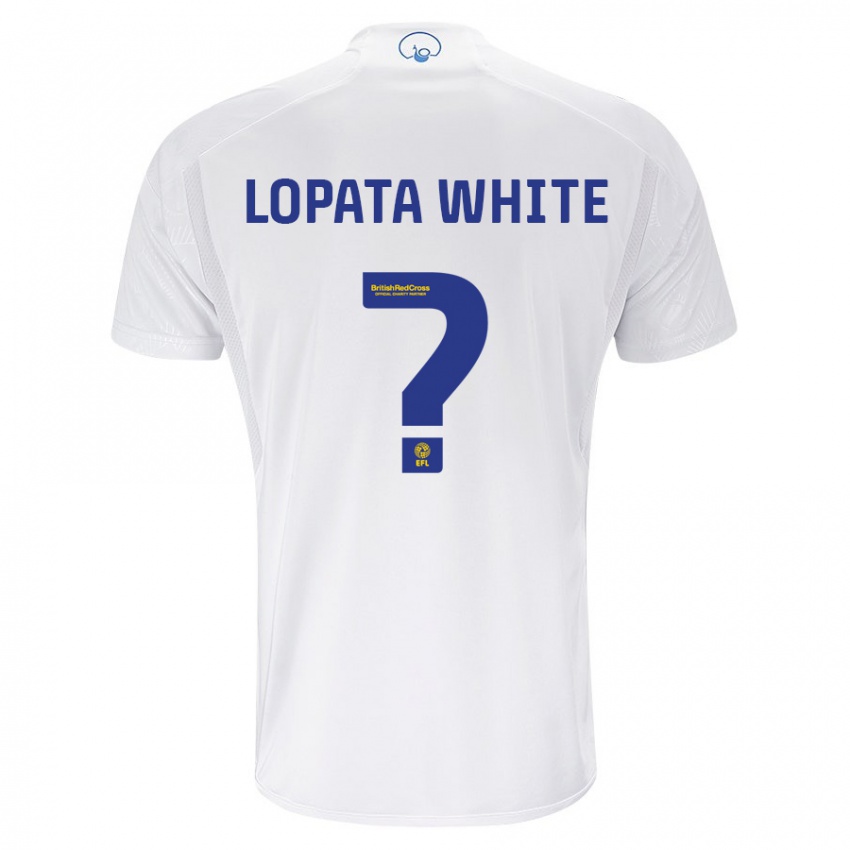 Męski Reuben Lopata-White #0 Biały Domowa Koszulka 2023/24 Koszulki Klubowe