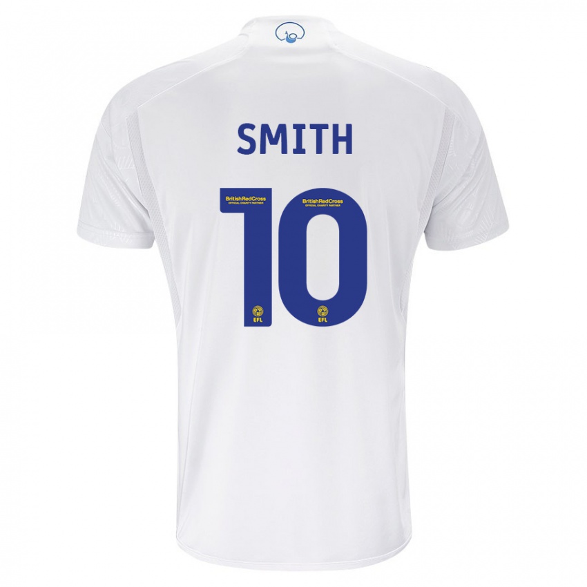 Męski Kathryn Smith #10 Biały Domowa Koszulka 2023/24 Koszulki Klubowe