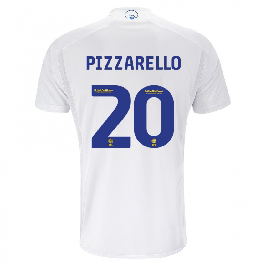 Męski Charlyann Pizzarello #20 Biały Domowa Koszulka 2023/24 Koszulki Klubowe