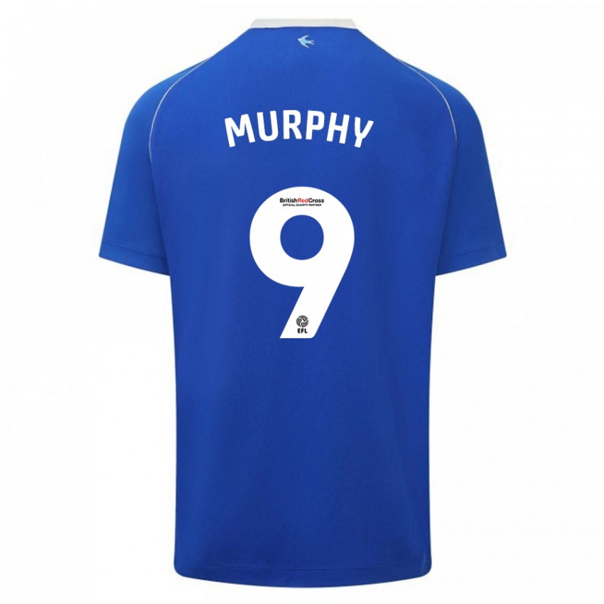 Męski Alana Murphy #9 Niebieski Domowa Koszulka 2023/24 Koszulki Klubowe
