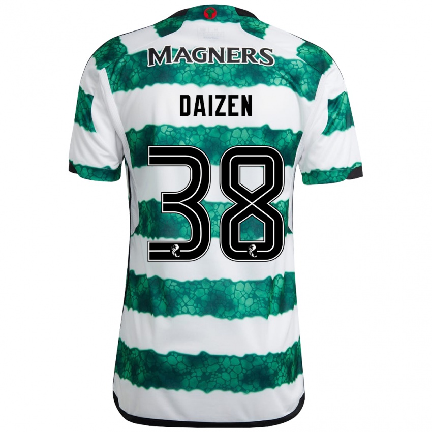 Męski Daizen Maeda #38 Zielony Domowa Koszulka 2023/24 Koszulki Klubowe