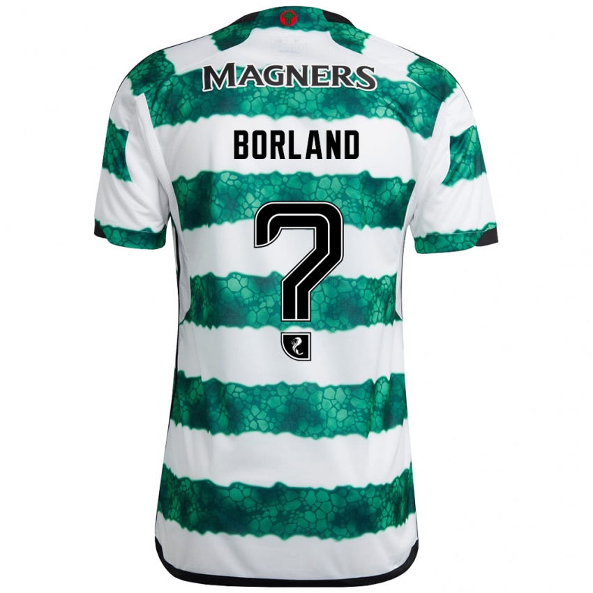 Męski Hayden Borland #0 Zielony Domowa Koszulka 2023/24 Koszulki Klubowe