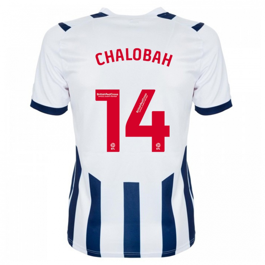 Męski Nathaniel Chalobah #14 Biały Domowa Koszulka 2023/24 Koszulki Klubowe