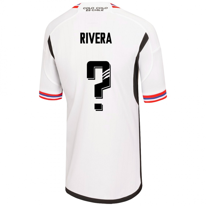 Męski Francisco Rivera #0 Biały Domowa Koszulka 2023/24 Koszulki Klubowe