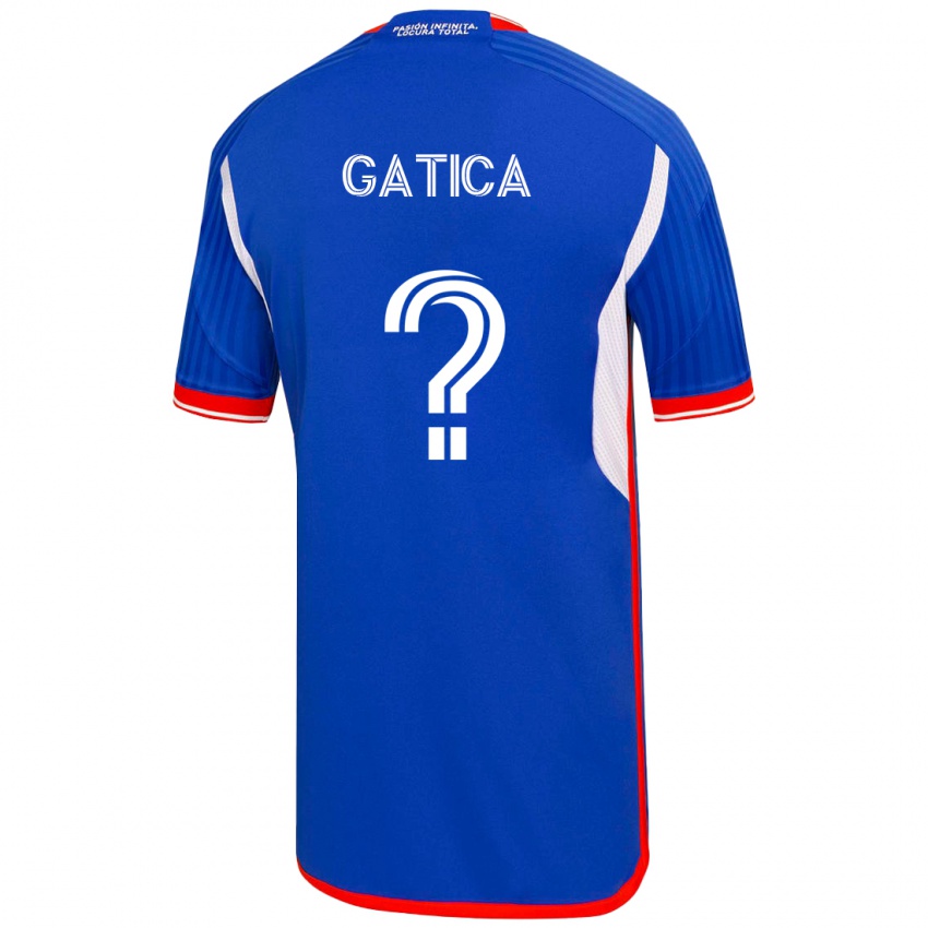 Męski José Gatica #0 Niebieski Domowa Koszulka 2023/24 Koszulki Klubowe