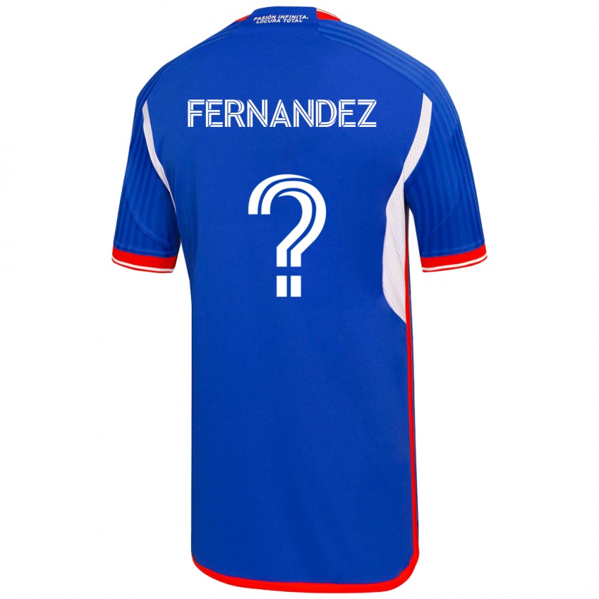 Męski José Matías Fernández #0 Niebieski Domowa Koszulka 2023/24 Koszulki Klubowe