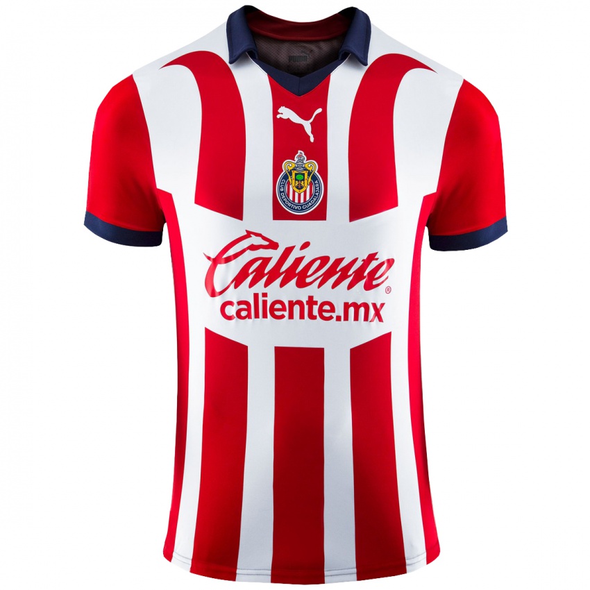 Męski Cristian Calderón #26 Czerwony Domowa Koszulka 2023/24 Koszulki Klubowe