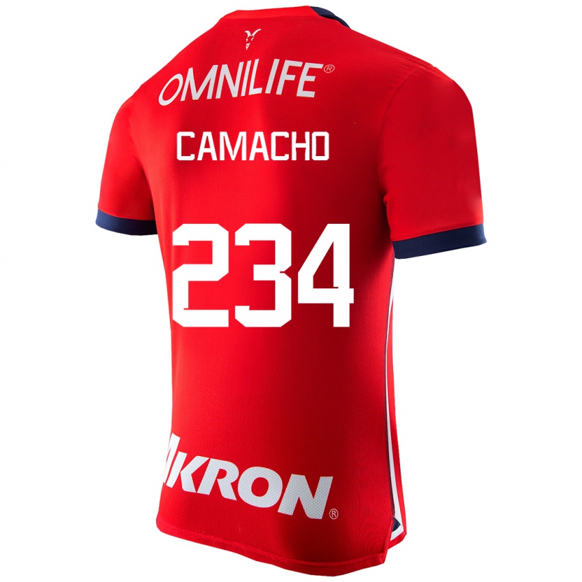 Męski Xandor Camacho #234 Czerwony Domowa Koszulka 2023/24 Koszulki Klubowe
