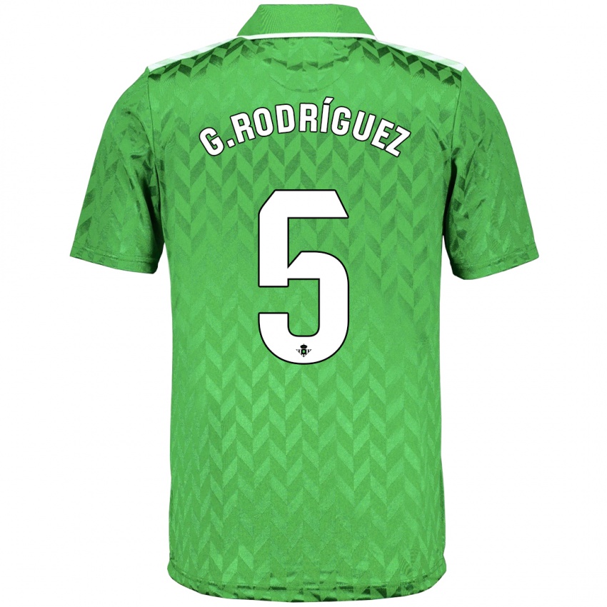 Męski Guido Rodriguez #5 Zielony Wyjazdowa Koszulka 2023/24 Koszulki Klubowe