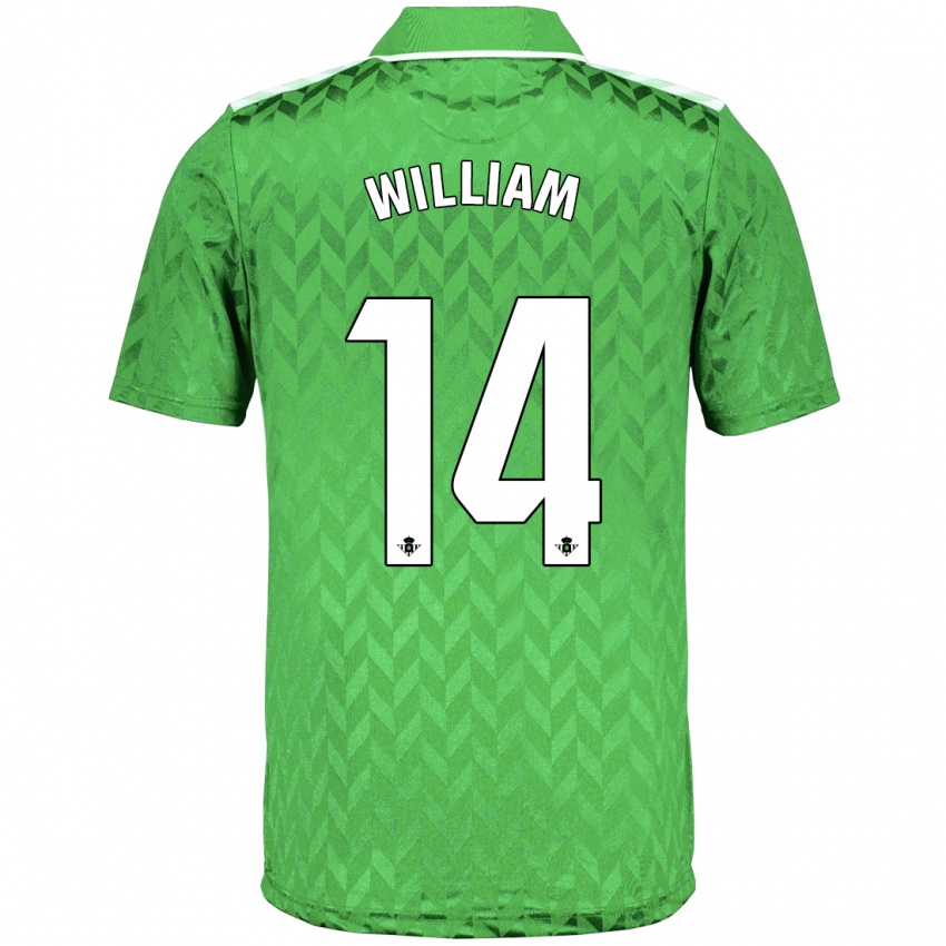 Męski William Carvalho #14 Zielony Wyjazdowa Koszulka 2023/24 Koszulki Klubowe