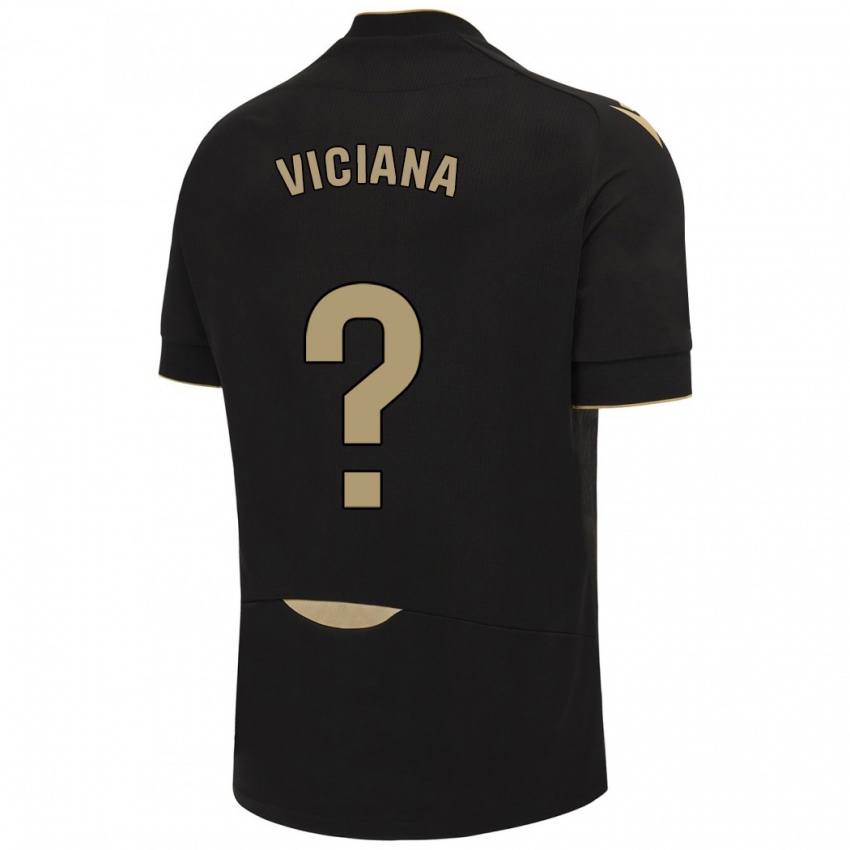 Męski Marco Viciana #0 Czarny Wyjazdowa Koszulka 2023/24 Koszulki Klubowe