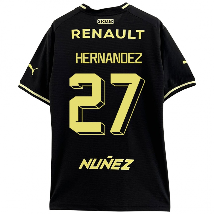 Męski Lucas Hernández #27 Czarny Wyjazdowa Koszulka 2023/24 Koszulki Klubowe