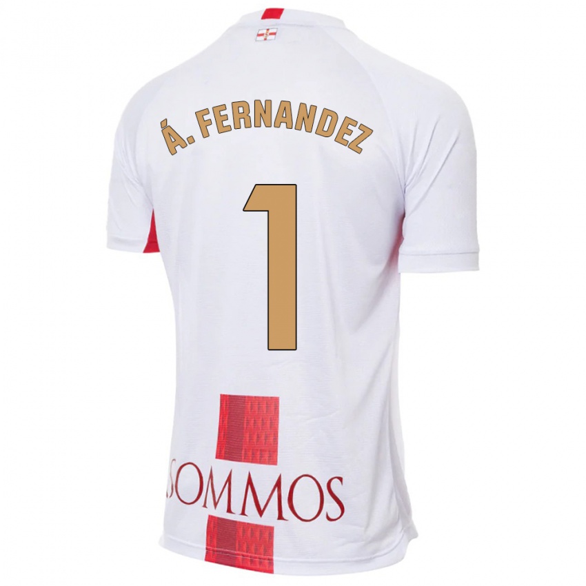 Męski Alvaro Fernandez #1 Biały Wyjazdowa Koszulka 2023/24 Koszulki Klubowe