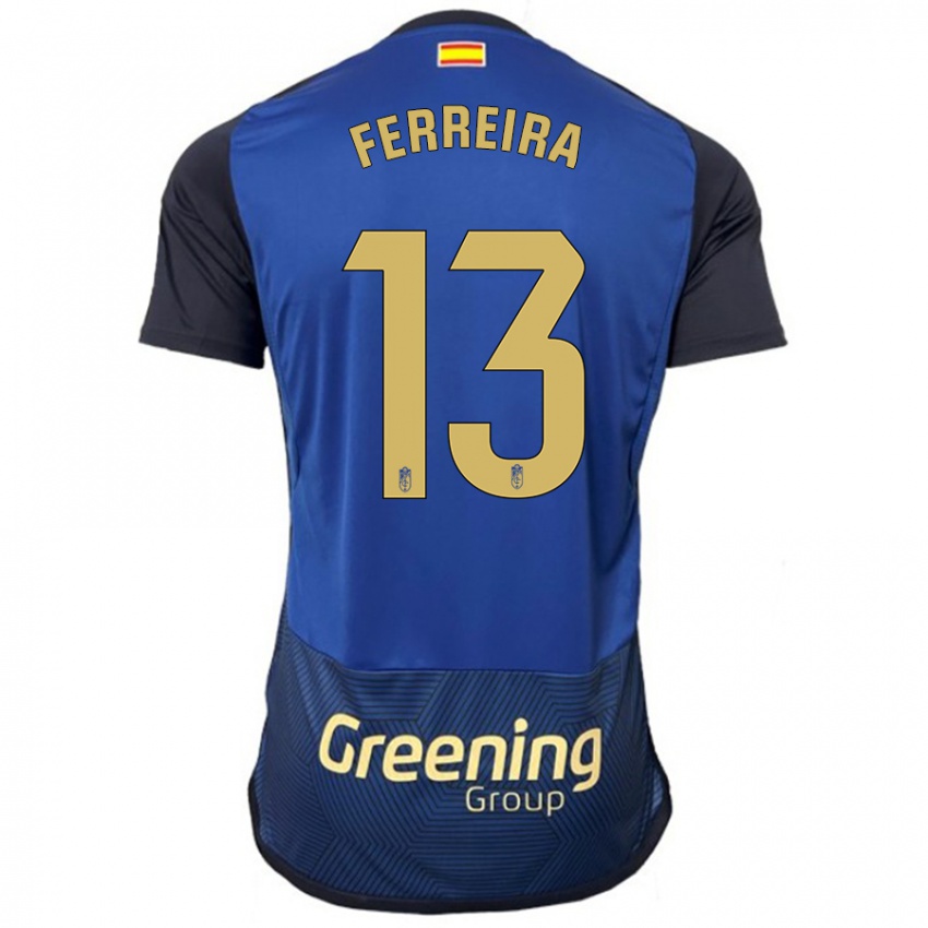 Męski Andre Ferreira #13 Marynarka Wojenna Wyjazdowa Koszulka 2023/24 Koszulki Klubowe