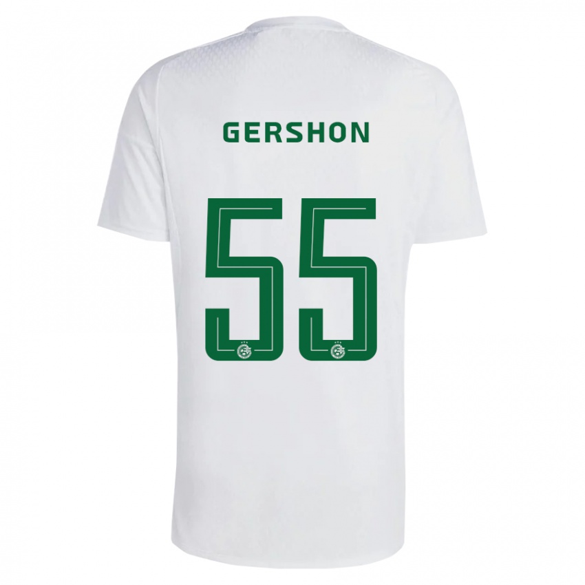 Męski Rami Gershon #55 Zielono-Niebieski Wyjazdowa Koszulka 2023/24 Koszulki Klubowe