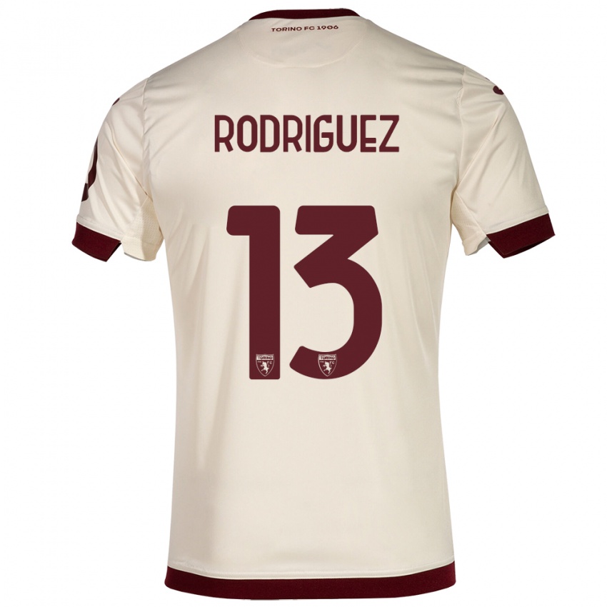 Męski Ricardo Rodríguez #13 Szampan Wyjazdowa Koszulka 2023/24 Koszulki Klubowe