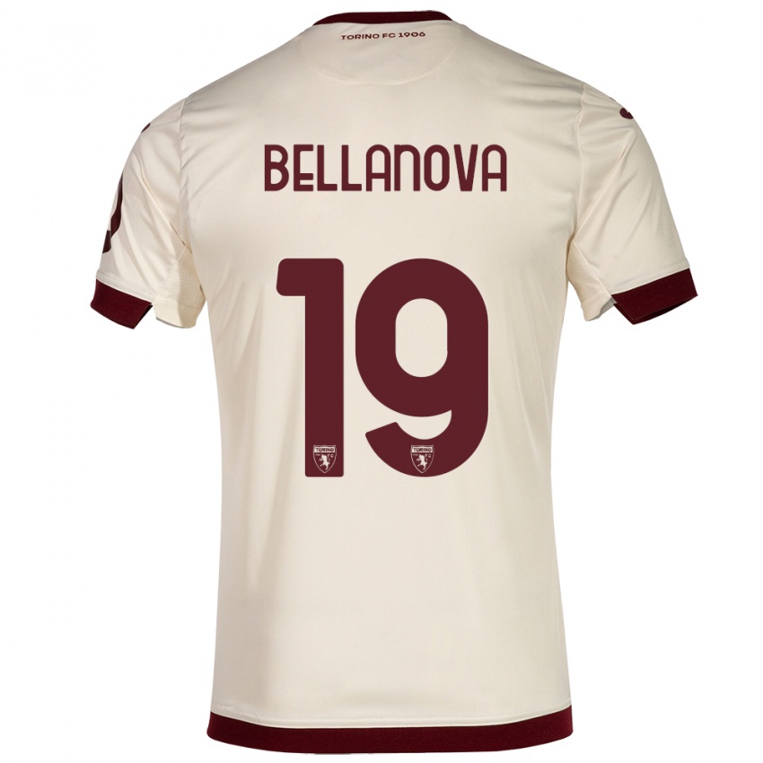 Męski Raoul Bellanova #19 Szampan Wyjazdowa Koszulka 2023/24 Koszulki Klubowe