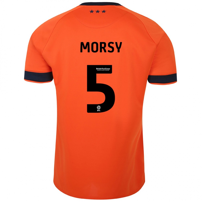 Męski Samy Morsy #5 Pomarańczowy Wyjazdowa Koszulka 2023/24 Koszulki Klubowe