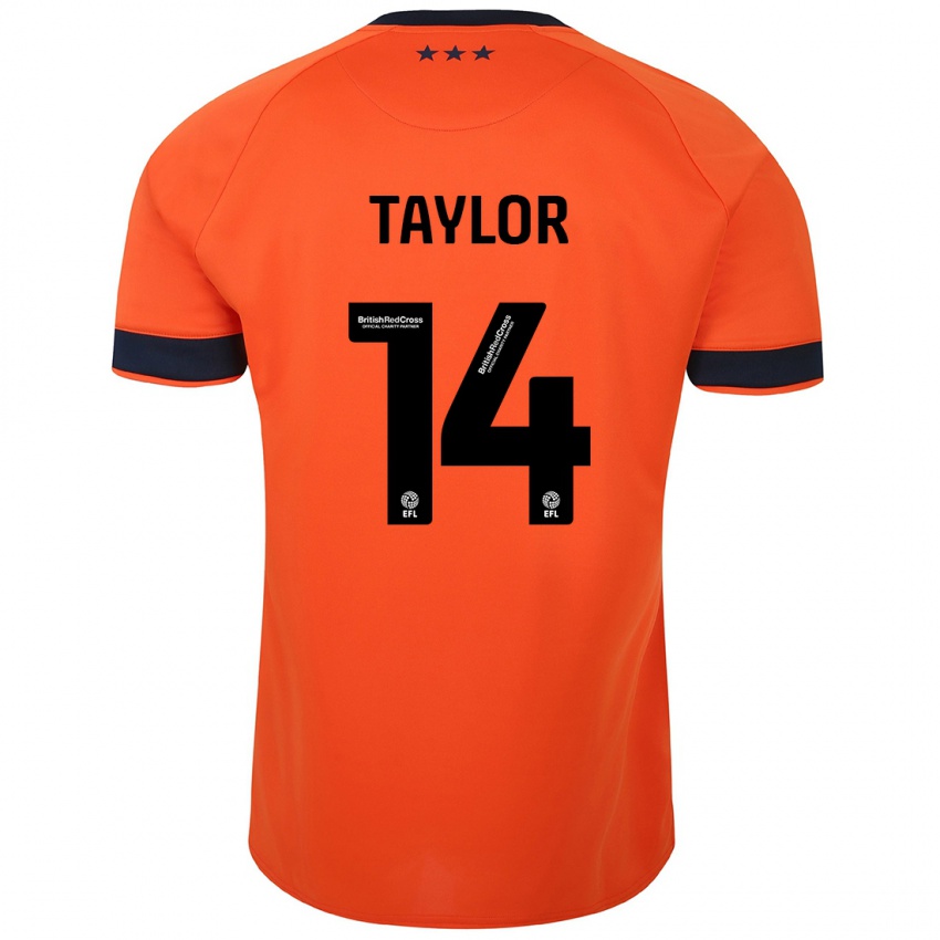 Męski Jack Taylor #14 Pomarańczowy Wyjazdowa Koszulka 2023/24 Koszulki Klubowe