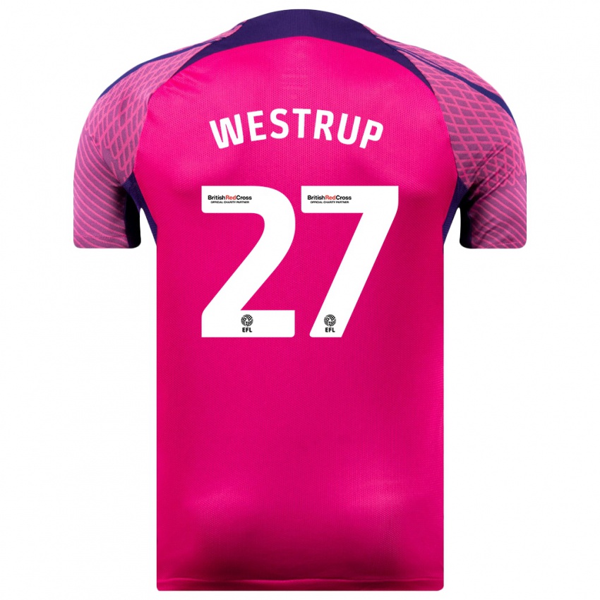 Męski Brianna Westrup #27 Purpurowy Wyjazdowa Koszulka 2023/24 Koszulki Klubowe
