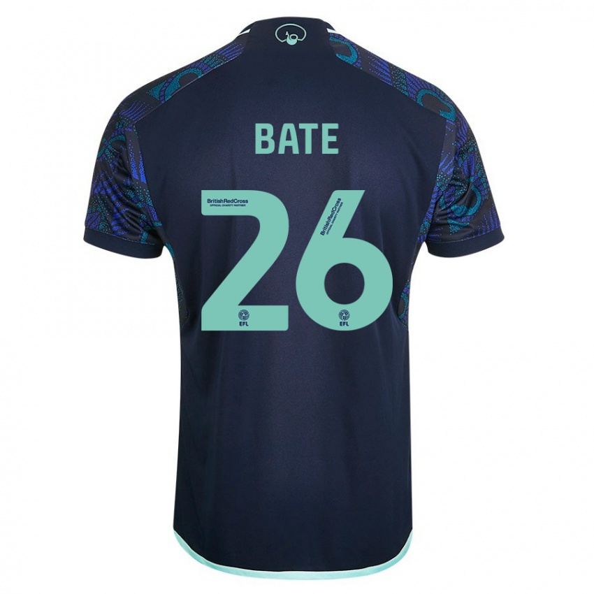 Męski Lewis Bate #26 Niebieski Wyjazdowa Koszulka 2023/24 Koszulki Klubowe
