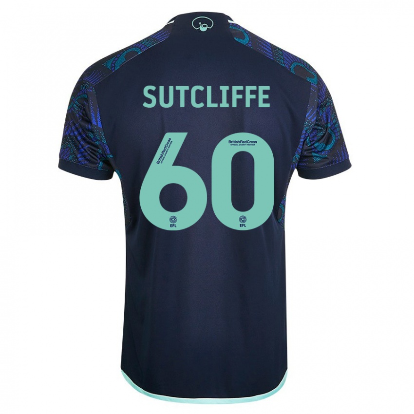 Męski Harvey Sutcliffe #60 Niebieski Wyjazdowa Koszulka 2023/24 Koszulki Klubowe
