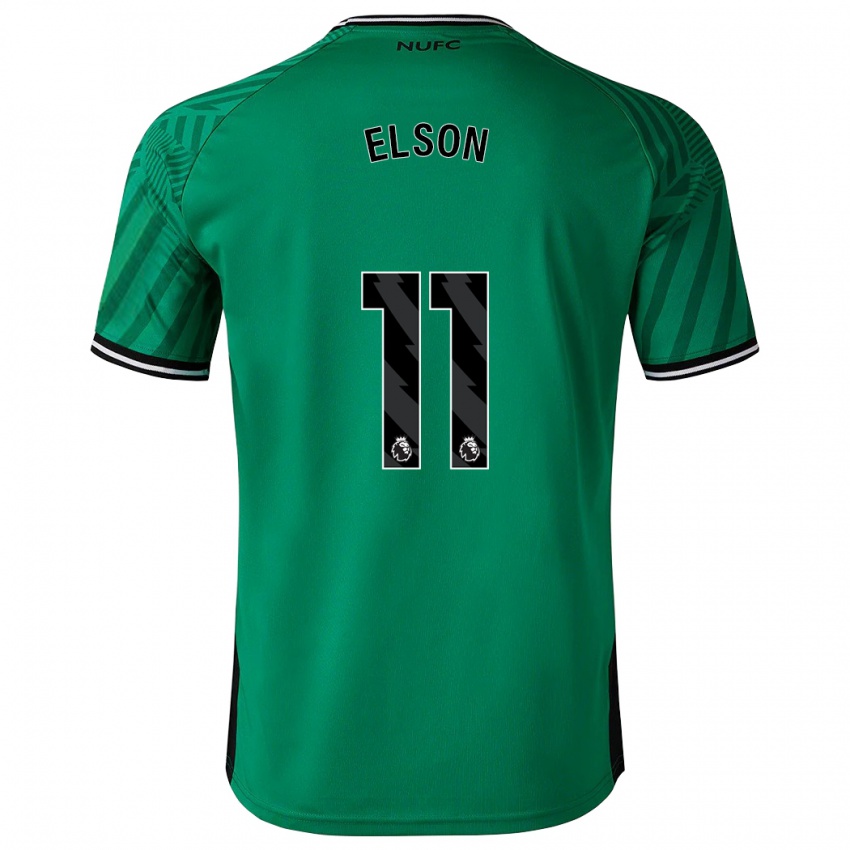 Męski Kacie Elson #11 Zielony Wyjazdowa Koszulka 2023/24 Koszulki Klubowe