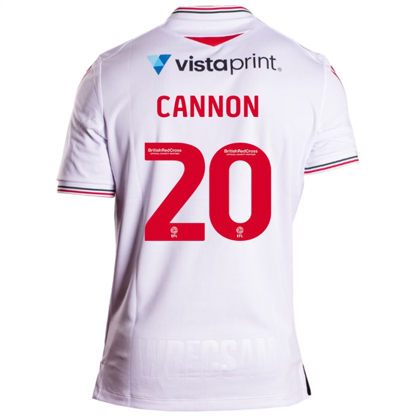 Męski Andy Cannon #20 Biały Wyjazdowa Koszulka 2023/24 Koszulki Klubowe