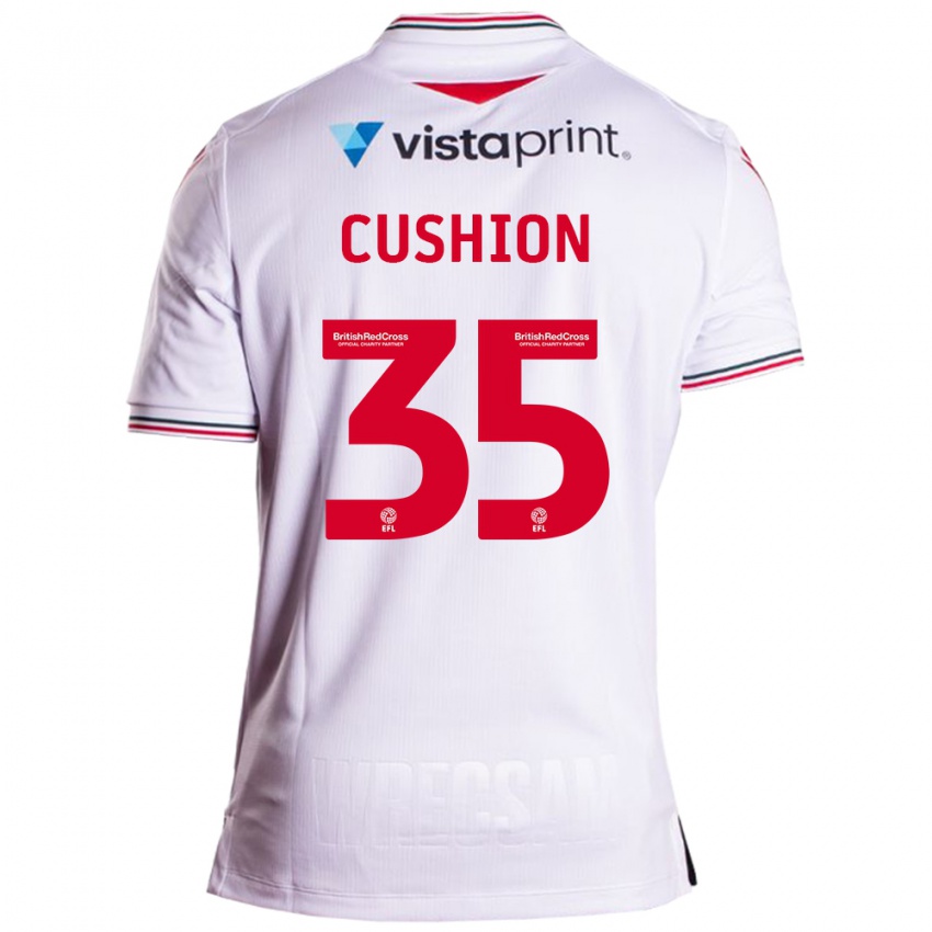 Męski Owen Cushion #35 Biały Wyjazdowa Koszulka 2023/24 Koszulki Klubowe