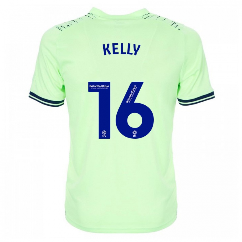 Męski Martin Kelly #16 Marynarka Wojenna Wyjazdowa Koszulka 2023/24 Koszulki Klubowe