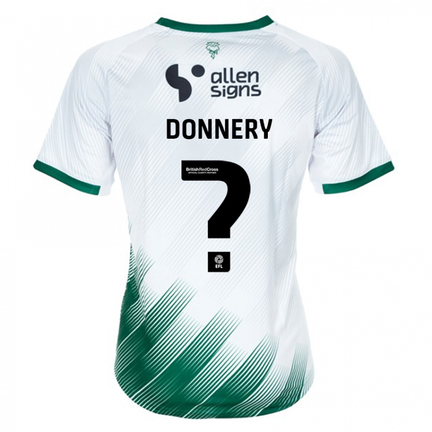 Męski Julian Donnery #0 Biały Wyjazdowa Koszulka 2023/24 Koszulki Klubowe