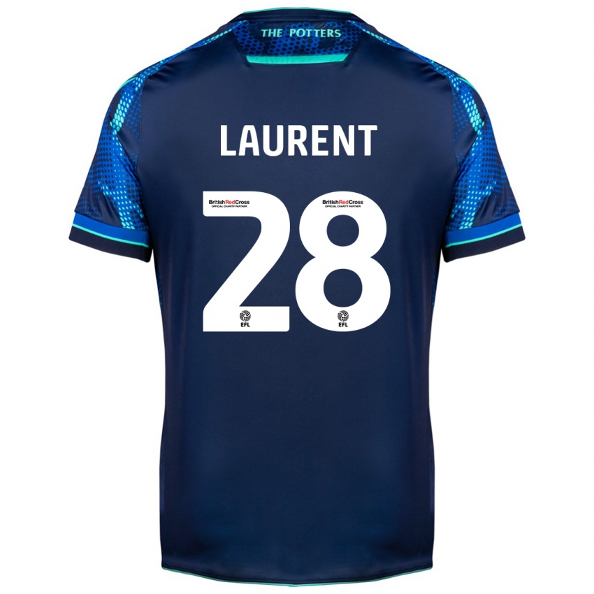 Męski Josh Laurent #28 Marynarka Wojenna Wyjazdowa Koszulka 2023/24 Koszulki Klubowe