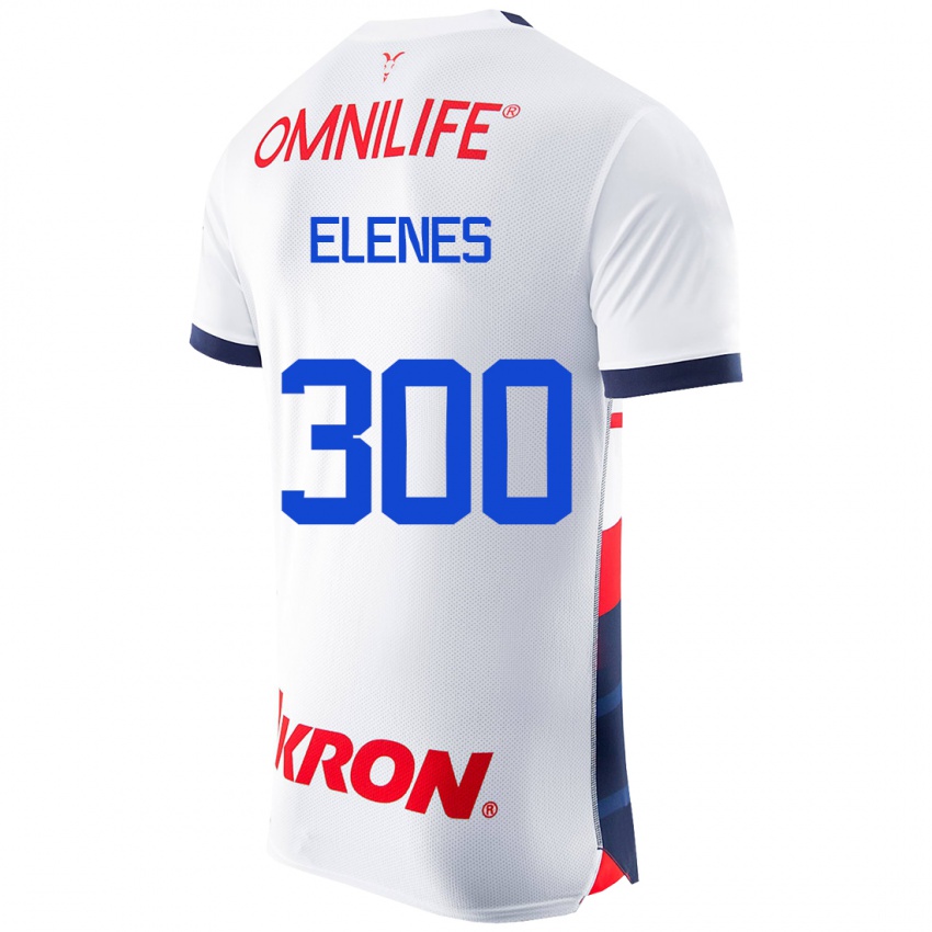 Męski José Elenes #300 Biały Wyjazdowa Koszulka 2023/24 Koszulki Klubowe