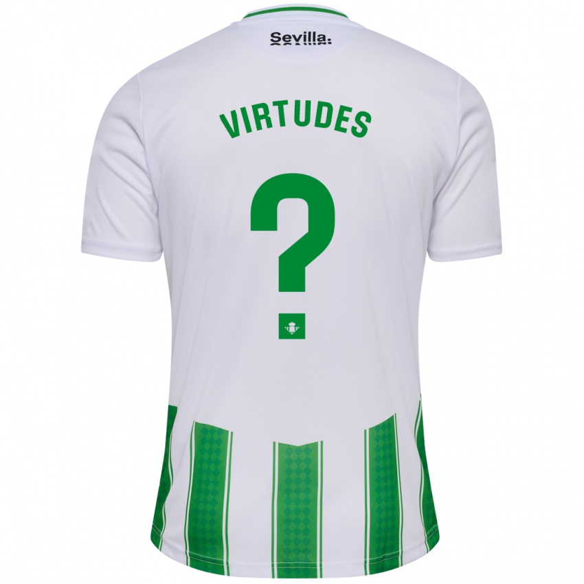 Kobiety Adrián Virtudes #0 Biały Domowa Koszulka 2023/24 Koszulki Klubowe