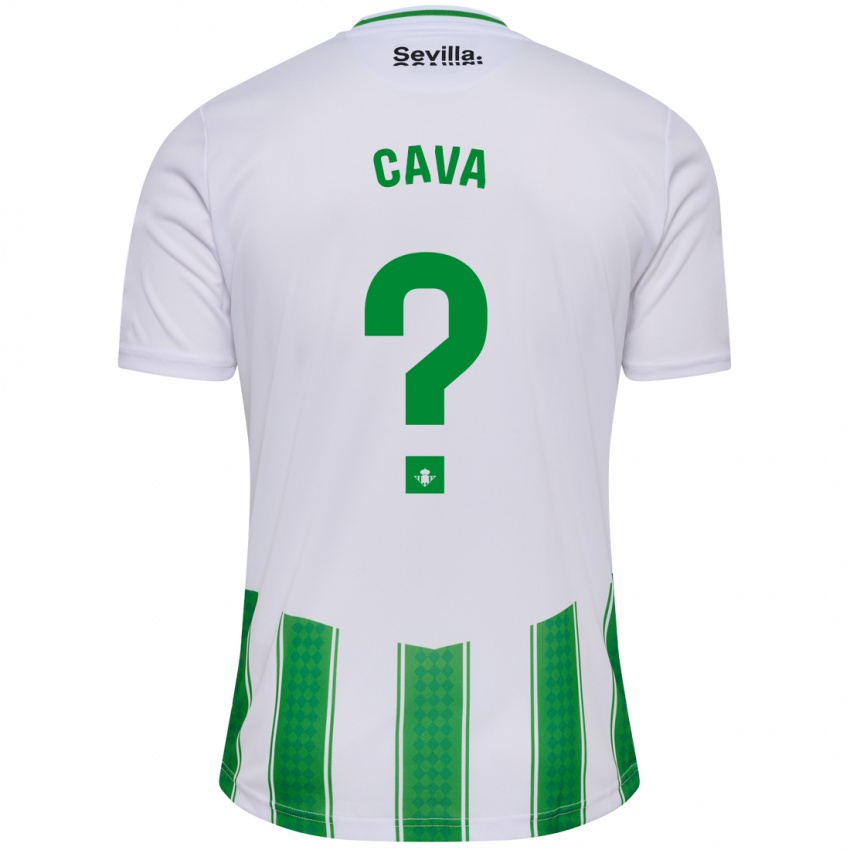 Kobiety Raúl Cava #0 Biały Domowa Koszulka 2023/24 Koszulki Klubowe