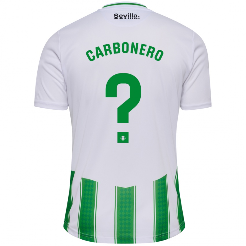 Kobiety Marco Carbonero #0 Biały Domowa Koszulka 2023/24 Koszulki Klubowe