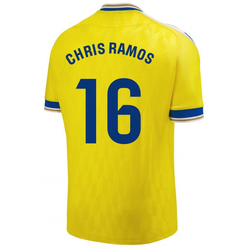 Kobiety Chris Ramos #16 Żółty Domowa Koszulka 2023/24 Koszulki Klubowe